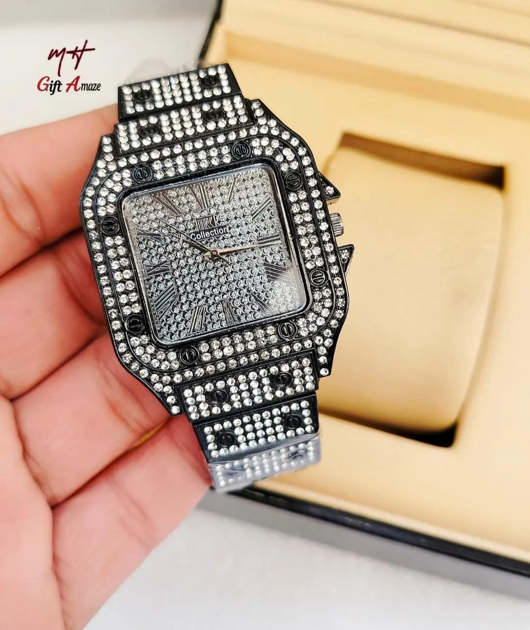 Man's Diamond Watch - Pak Style Hub