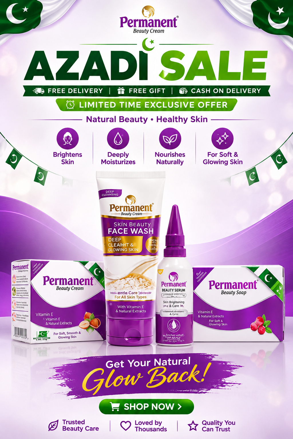 Permanent Beauty Complete Skin Care Kit – 4 in 1