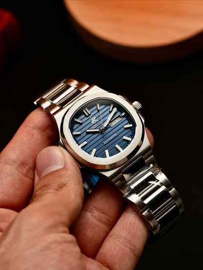 Blue dial, silver chain - Pak Style Hub