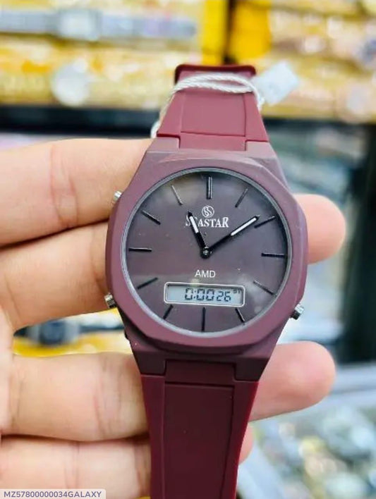 Man's Digital And Analog Watch - Pak Style Hub