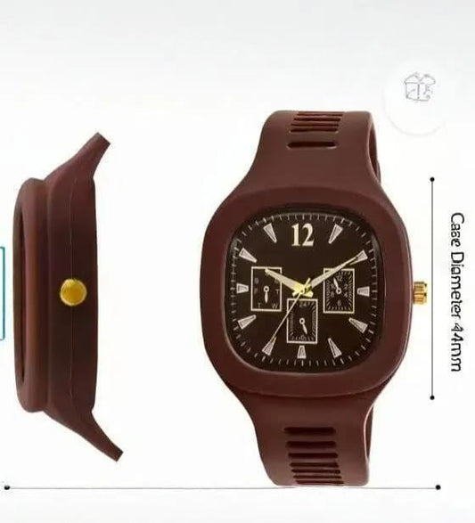 Man's Black Analogue Watch Lightweight Casual - Pak Style Hub