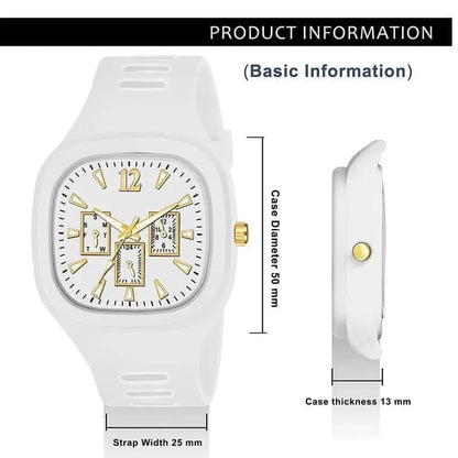 Man's Black Analogue Watch Lightweight Casual - Pak Style Hub
