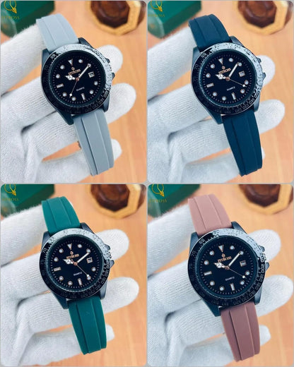 Black Silicon Strap For Man's - Pak Style Hub