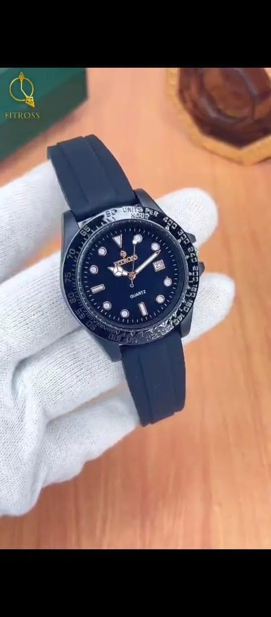 Black Silicon Strap For Man's - Pak Style Hub