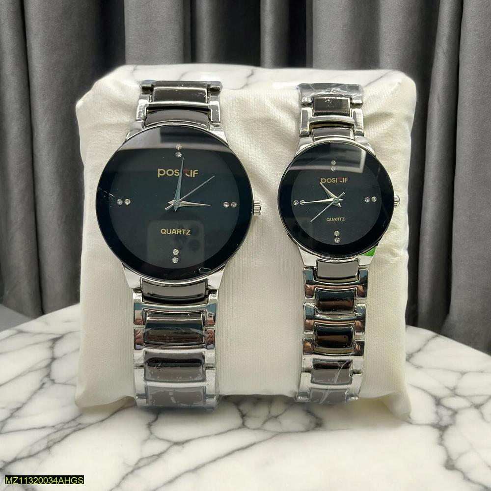 Couple Analog Watch Steel 36mm Set - Pak Style Hub
