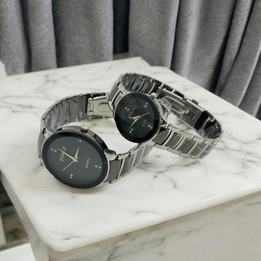 Couple Analog Watch Steel 36mm Set - Pak Style Hub