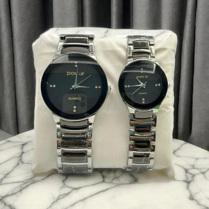 Couple Analog Watch Steel 36mm Set - Pak Style Hub