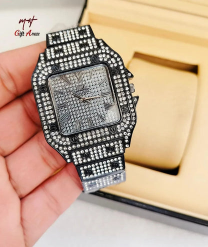 Man's Diamond Watch - Pak Style Hub