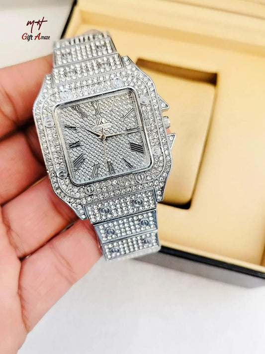 Man's Diamond Watch - Pak Style Hub